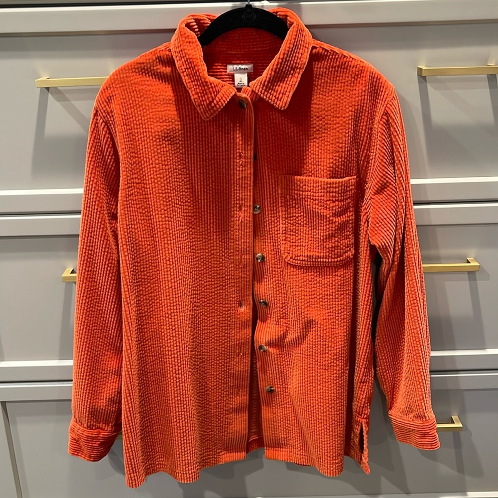 LL BEAN Cordoroy Shirt Jacket